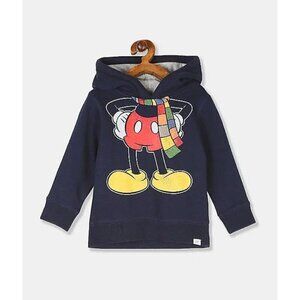 Baby Gap X Disney Mickey Mouse Pullover Hoodie Sweatshirt With Ears